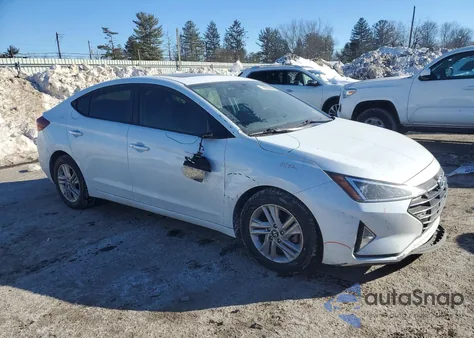 2019 Hyundai Elantra Sel z USA, uszkodzony, nr VIN 5NPD84LF0KH454790